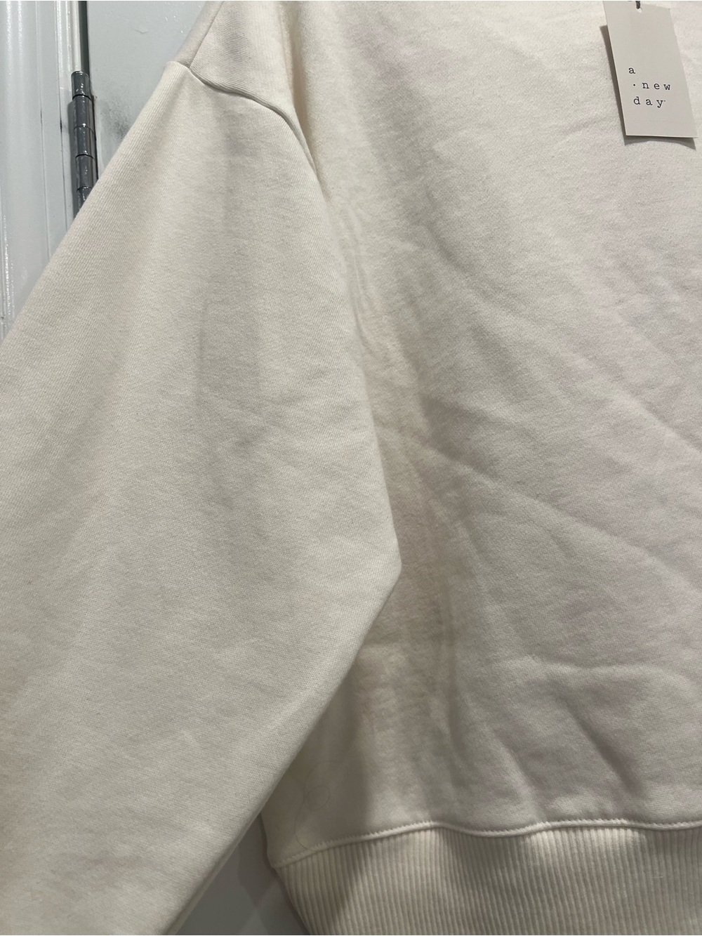 NWT A New Day Cream Hooded Sweatshirt XXL - Picture 2 of 9
